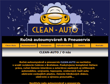 Tablet Screenshot of clean-auto.sk